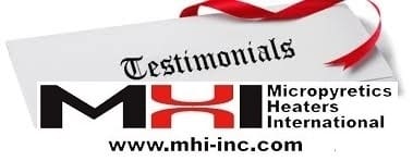 Customer Testimonials for MHI